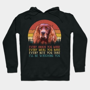 Vintage Every Snack You Make Every Meal You Bake Irish Setter Hoodie